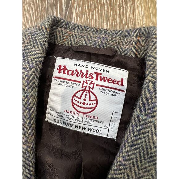 Womens harris tweed blazer size 6 jacket - Picture 3 of 4